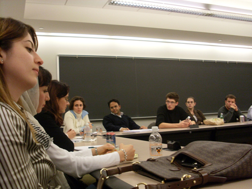 Işık students evaluating election results at Princeton University